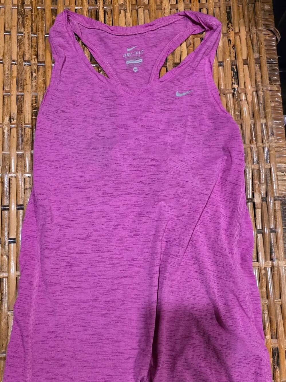 Nike Dri-FIT Racerback Tank Top - Magenta Heather